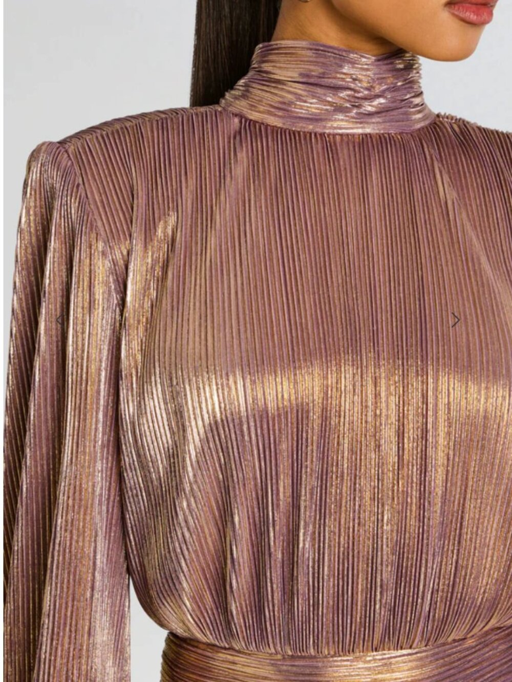 Retrofête Brienne Maxi Dress Gown Purple/Gold Cocktail Party Event - Picture 4 of 5